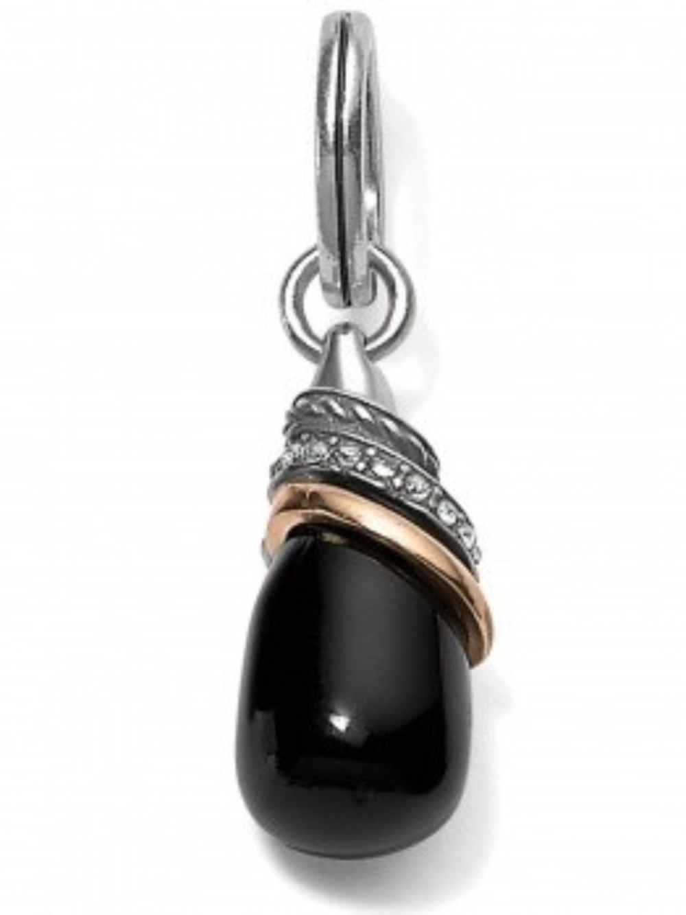Brighton Charm Neptune’s Rings Black AGATE Charm  NEW Rare Find!